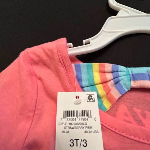 FIRST IMPRESSIONS GIRLS STRAWBERRY PINK TOP - Picture 5 of 6